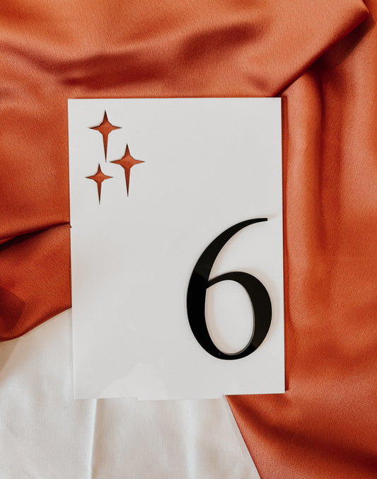 Rectangle table number