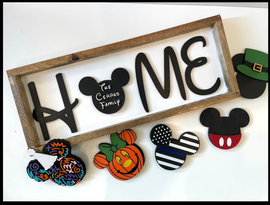 Disney theme home sign